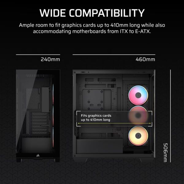 462c82c5a0876858787c887a000a6ea1.jpeg CORSAIR 3500X LX-R (Black/White) RGB iCUE LINK Mid-Tower PC Case (iCUE LINK LX120-R Reverse x3)