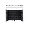 Maono AU-S05 5 Panel Microphone Shield for Panel Sound Absorbing Vocal Recording Dimension: 59*28*4.5CMFoam Thickness: 4CM