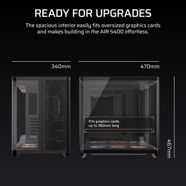 4ea2e6a3d3b49c6024462b26528806be.jpeg CORSAIR AIR 5400 RS-R ARGB (Black/White) Triple Chamber Mid-Tower PC Case (RS120R x3)