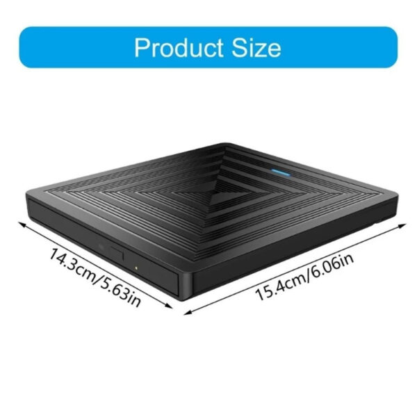 Glink 8in1 Fast Speed USB3.0 External DVD Drive Burner/ Writer