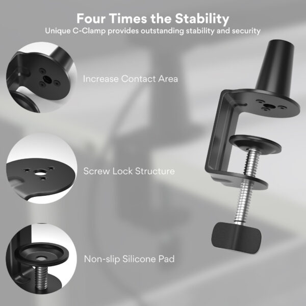 Maono BA92 Microphone Suspension Boom Arm Stand (1 yrs Limited Hardware Warranty)