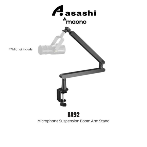 Maono BA92 Microphone Suspension Boom Arm Stand (1 yrs Limited Hardware Warranty)