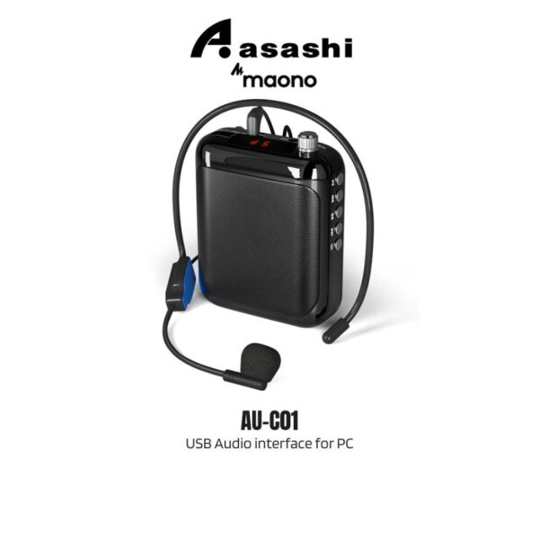 68c2a88feb333650aff4ee5b6a6de167.jpeg MAONO AU-C01 Portable Voice Amplifier with Waistband and LED Display (1 yrs Limited Hardware Warranty)