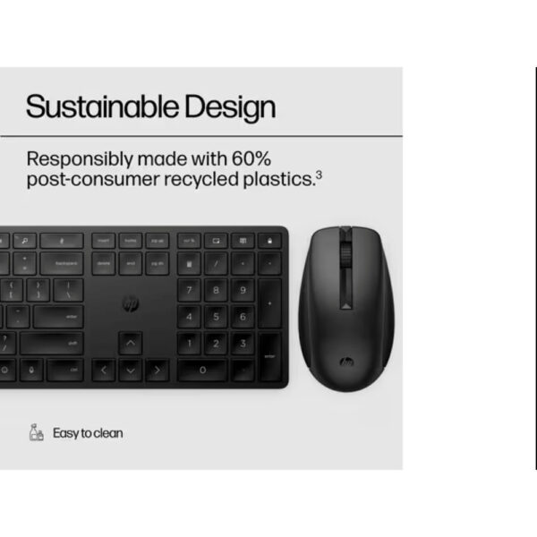HP 650 Wireless Mouse and Keyboard Combo Low Profile Key, Programmable, Adjustable Tilt-1 Year Warranty 4R013AA 4R016AA