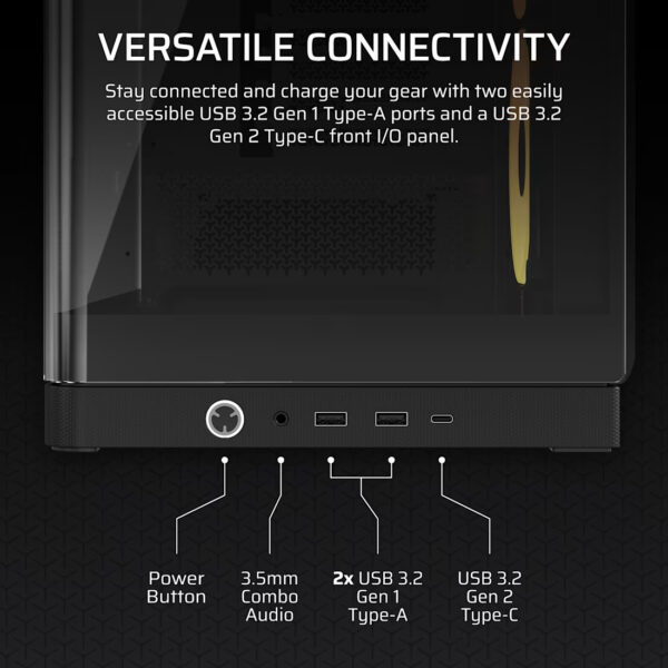 7796aaae9d6a57bcb0ef717fc10fabfc.jpeg CORSAIR FRAME 4500X LX-R RGB LINK (Black/White) Panoramic Glass Mid-Tower PC Case (LX120R x3)
