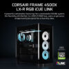 7d8b47481a9df7d686e9007834fd53d0.jpeg CORSAIR FRAME 4500X LX-R RGB LINK (Black/White) Panoramic Glass Mid-Tower PC Case (LX120R x3)