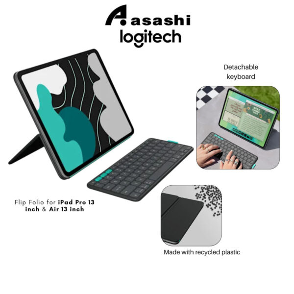 Logitech Flip Folio for iPad Pro 13 inch & Air 13 inch (920-013394)