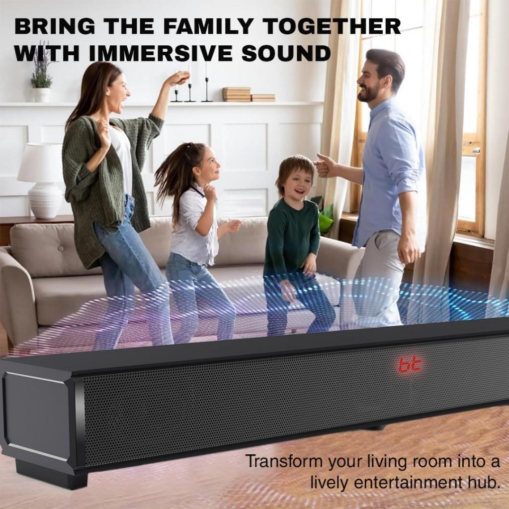 Vinnfier Hyperbar 2200 120W All-in-One Bluetooth Soundbar with 2