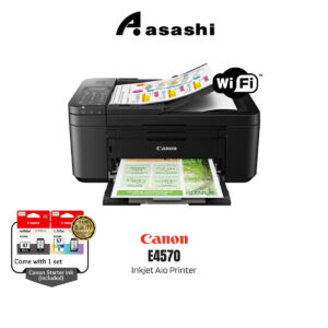 Canon Pixma E4570 Inkjet Aio Printer (Duplex Print,Scan,Copy,Fax & Wireless)