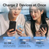 (3C Certified) Vention Velo 10000mAh 22.5W Power Bank with Built-in Detachable USB-C Cable