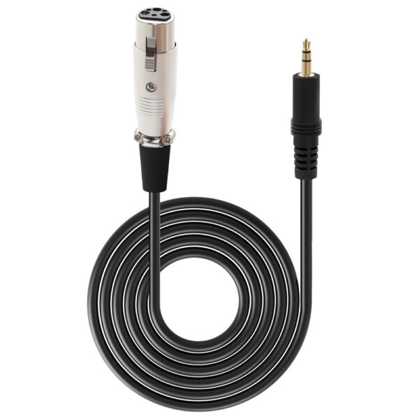 Maono HiFi Audio Microphone Cable XLR FEMALE TO 3.5MM TRS MALE – XLR Female to Mini Jack Aux Mic Cord for PM360TR/A03/A03T/PM325S/PM325T/BM800 (3.5 mm) XLR to TRS