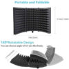 Maono AU-MIS33 3 Panel Microphone Shield for Panel Sound Absorbing Vocal Recording Dimension: 33*21*4.5CMFoam Thickness: 4CM