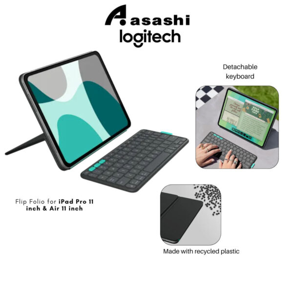 Logitech Flip Folio for iPad Pro 11 inch & Air 11 inch (920-013409)