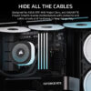 a0c108da7151dbccc4e17cbf81164553.jpeg CORSAIR FRAME 4500X LX-R RGB LINK (Black/White) Panoramic Glass Mid-Tower PC Case (LX120R x3)