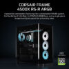CORSAIR FRAME 4500X RS-R ARGB (Black/White) Panoramic Glass Mid-Tower PC Case (RS120R x3)