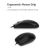 ACER EAK040 Wired Keyboard & Mouse Kit – English Version, Silent 3M Keypress, Anti-Skid Design, 1200 DPI, Durable UV Keycap Black / White