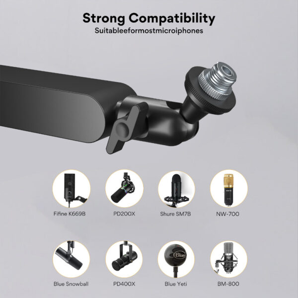 Maono BA92 Microphone Suspension Boom Arm Stand (1 yrs Limited Hardware Warranty)