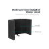 Maono AU-S05 5 Panel Microphone Shield for Panel Sound Absorbing Vocal Recording Dimension: 59*28*4.5CMFoam Thickness: 4CM