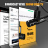 Maono PD400X USB/ XLR Professional Dynamic Microphone (1 yrs Limited Hardware Warranty)