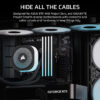 CORSAIR FRAME 4500X RS-R ARGB (Black/White) Panoramic Glass Mid-Tower PC Case (RS120R x3)
