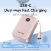 (3C Certified) Vention Velo 10000mAh 22.5W Power Bank with Built-in Detachable USB-C Cable