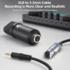 Maono HiFi Audio Microphone Cable XLR FEMALE TO 3.5MM TRS MALE – XLR Female to Mini Jack Aux Mic Cord for PM360TR/A03/A03T/PM325S/PM325T/BM800 (3.5 mm) XLR to TRS