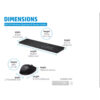 HP 650 Wireless Mouse and Keyboard Combo Low Profile Key, Programmable, Adjustable Tilt-1 Year Warranty 4R013AA 4R016AA