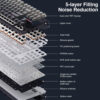 AULA F87 Gasket Mechanical Keyboard 87 Key RGB Tri-Mode Wired Bluetooth 2.4G Gasket Structure Hot-swap Gaming Keyboard