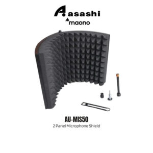 d6f5c4c0bcbd38a5066c517ceeaa3c07.jpeg Maono AU-MIS50 2 Panel Microphone Shield for Panel Sound Absorbing Vocal Recording Dimention: 50*30*4.5CM Foam Thickness: 4CM