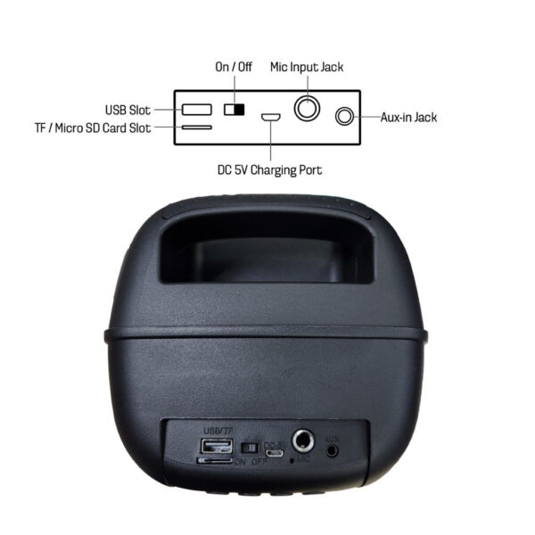 Vinnfier VF Tango 101 TWS Wireless Portable Bluetooth Speaker Wireless Mic Stereo Bass Super FM Radio