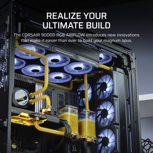 CORSAIR iCUE LINK 9000D AIRFLOW (Black/White) Super-Tower Case