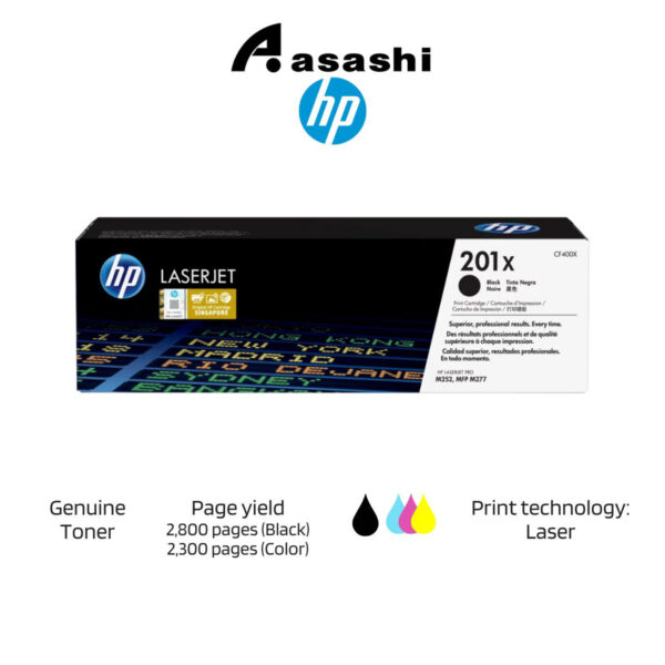 dde898062ec9daf21fd1040d4f8a0fac.jpeg HP 201X Black/Cyan/Magenta/Yellow LaserJet Toner Cartridge 2800pages CF400X / CF401X / CF403X / CF402X