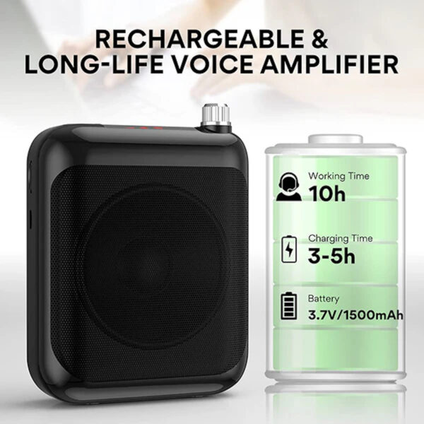 dfa4a56a322df6f7b9db109c2c3c4ba0.jpeg MAONO AU-C01 Portable Voice Amplifier with Waistband and LED Display (1 yrs Limited Hardware Warranty)