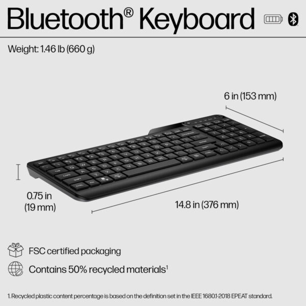 e658c6dcaaec8eb6acfb5dfb7c9ef138.jpeg HP 460 Multi-Device Bluetooth Keyboard Black 7N7B8AA