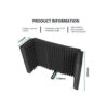 Maono AU-S05 5 Panel Microphone Shield for Panel Sound Absorbing Vocal Recording Dimension: 59*28*4.5CMFoam Thickness: 4CM