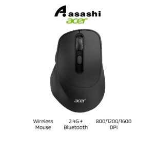 edb47200c34f25b86f7e4374435d2a9d.jpeg Acer EMR213 Black Dual-Mode Wireless Mouse – 2.4G + Bluetooth, 6 Buttons, 800–1600 DPI