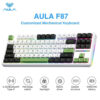 AULA F87 Gasket Mechanical Keyboard 87 Key RGB Tri-Mode Wired Bluetooth 2.4G Gasket Structure Hot-swap Gaming Keyboard