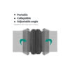 Maono AU-S05 5 Panel Microphone Shield for Panel Sound Absorbing Vocal Recording Dimension: 59*28*4.5CMFoam Thickness: 4CM