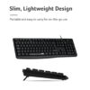 ACER EAK040 Wired Keyboard & Mouse Kit – English Version, Silent 3M Keypress, Anti-Skid Design, 1200 DPI, Durable UV Keycap Black / White