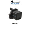 Elecom 20W C1 GAN ll Charger Adapter - Black MPA-ACAS05BFBK
