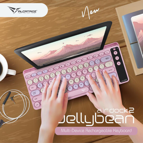 35ecf49cfc03773cd8a4a08637a568c3.jpeg Alcatroz Jellybean AirDock 2 Multi-Device Rechargeable Bluetooth Keyboard