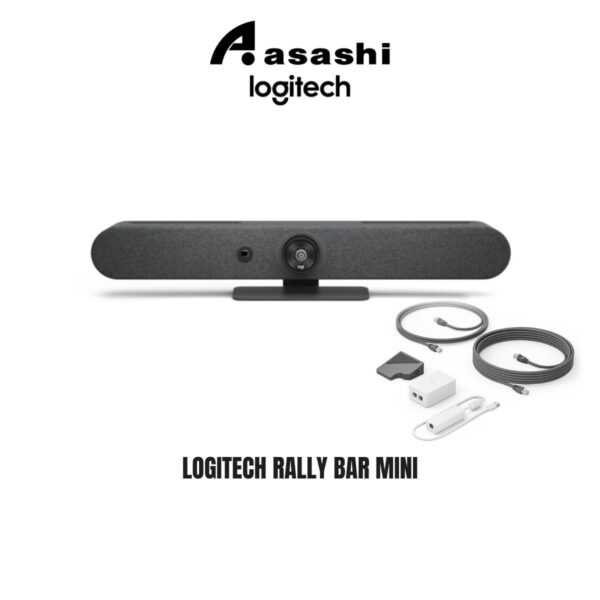 3b16110dacf2741f4e833d6c9c95d06b.jpeg Logitech Rally Bar Mini - Black / Graphite (960-001340) + Logitech TAP with Cat5e Kit 939-001950