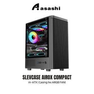 Slevcase AIROX Compact M-ATX Casing (4x ARGB FAN)