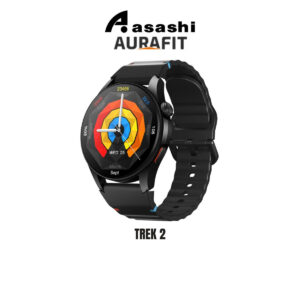 AURAFIT TREK 2 GPS Sport Watch [1.43" AMOLED, 576KB+256Mb, 380mAh, ChatGPT, GPS, Waterproof] - Black (1Y)