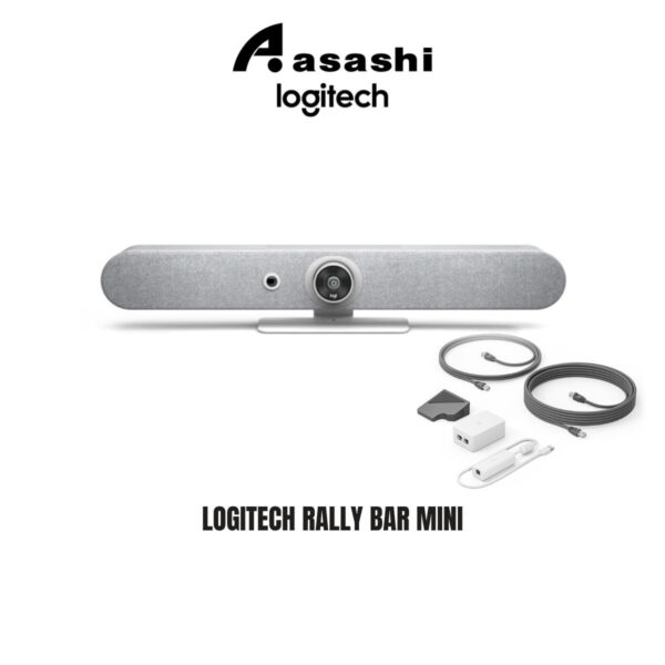 44040c6f9a8562e49c040657f4bcc57d.jpeg Logitech Rally Bar Mini - White (960-001352) + Logitech TAP with Cat5e Kit 939-001950