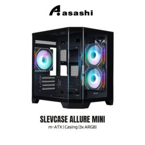 Slevcase ALLURE MINI Panoramic Compact m-ATX Casing (3x ARGB)