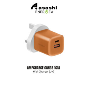 619853b7426e255ce55d1c8e744e3e90.jpeg Energea AmpCharge GaN35 1C1A Wall Charger (UK) - Orange