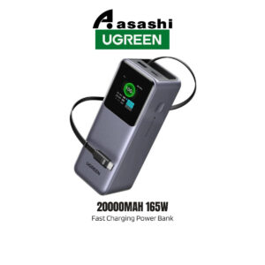 7064af891458b8a4b2bf0de54be74efd.jpeg UGREEN 20000MAH 165W Fast Charging Power Bank With Retractable Cable (3C) UG-PB726-95670B