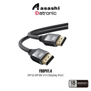 7259f383db52d4e53c5a0cc4e7c30d7f.jpeg Datronic DP to DP 8K V1.4 Display Port Cable Fabric Braided - 18Months Warranty