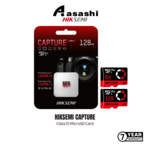 Hiksemi Capture 64GB/128GB/256GB/512GB High Performance Class10 MicroSD Card(support 4K Recording)